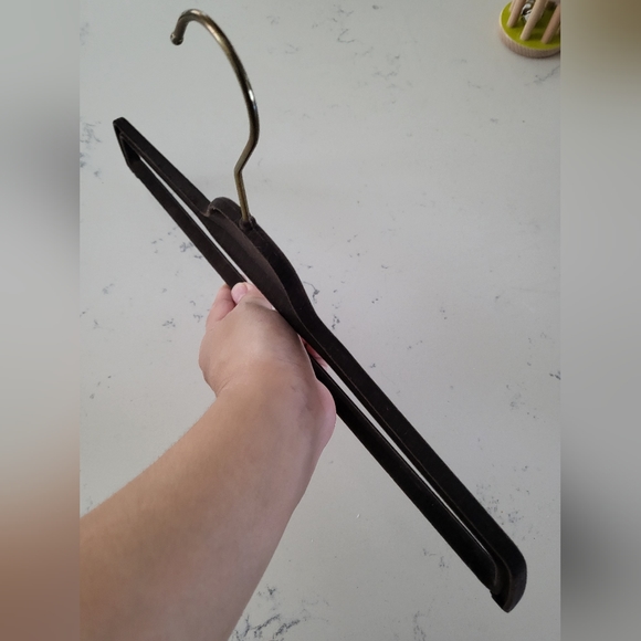 Gucci Brown Velvet Trouser Pant Hanger - Picture 3 of 13